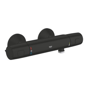 Douchekraan Thermostatisch GROHE Precision Trend New hoh 12 cm Mat Zwart