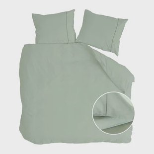 Walra Remade Uni Essence Dekbedovertrek 240 x 220 cm - Groen
