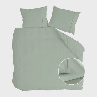 Walra Remade Uni Essence Dekbedovertrek 200 x 220 cm - Groen