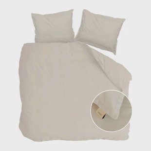 Walra Vintage Satin Dekbedovertrek 200 x 220 cm - Zand