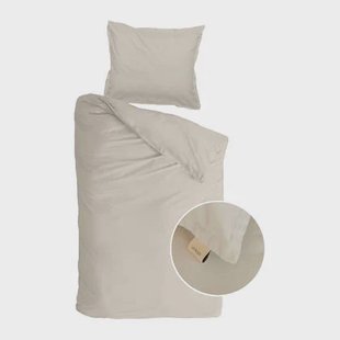 Walra Vintage Satin Dekbedovertrek 140 x 220 cm - Zand