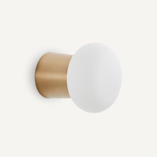 Plafond wandlamp opaline, klein model, Faith
