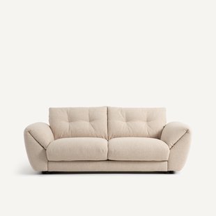 3-zits slaapbank van bouclé stof Edgar