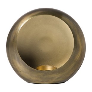 Waxinelichthouder brons - klein - 16x15x7.5 cm