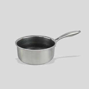 Steelpan 18 cm - RVS - Anti aanbaklaag - Inductie geschikt - PFAS-vrij - Oven geschikt - Vaatwasser geschikt