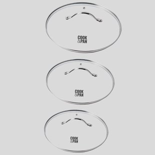 Glazen Deksel Set 3-Delig