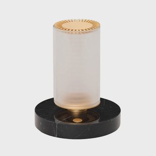 - La Lamp Frechin Portable Taffellamp Ø13x16,6 Golden/Black - DCW