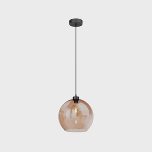 Cubus hanglamp Ø 30 cm amber glas E27 TK Lighting - Woonkamer - Modern - Bol
