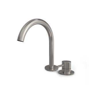 Hotbath BUDDY Wastafelmengkraan - 2 gats - Geborsteld nikkel B123GN