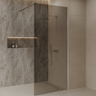 Inloopdouche Best-Design Dalis 90x200 cm Chroom Mocha