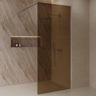 Inloopdouche Best-Design Dalis 100x200 cm Chroom Amber