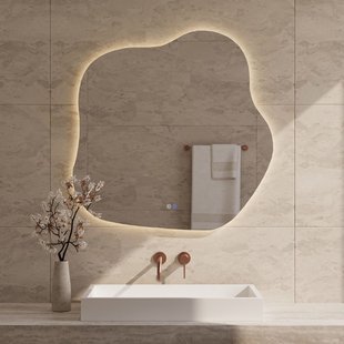 Organisch LED Spiegel incl. Verwarming Best-Design Blub 60x60 cm