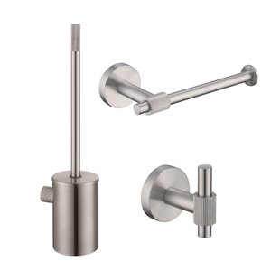 Toilet Accessoires Set Best-Design Ore RVS