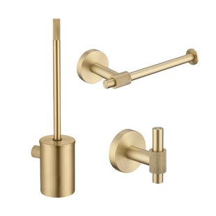 Toilet Accessoires Set Best-Design Nancy Mat Goud