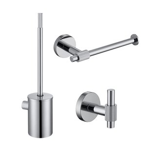 Toilet Accessoires Set Best-Design Chrome