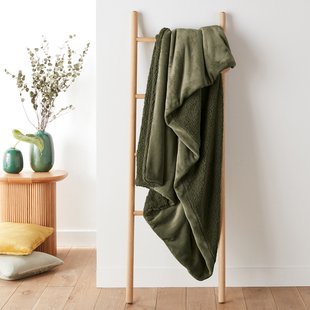 Plaid in fleece en sherpa, Maxine