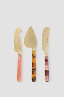 Multicolour kaasmessen set van 3