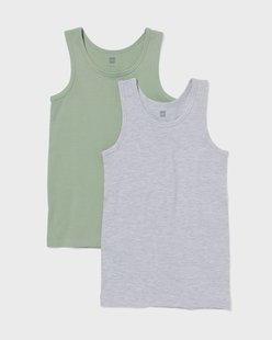 HEMA Kinderhemden - 2 stuks groen (groen)