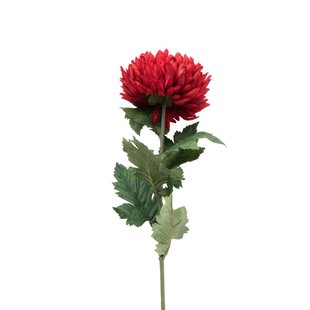 Kunstbloem dahlia groot - rood - 75 cm