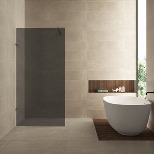 Inloopdouche Wiesbaden Less 120x200 cm 8 mm Nano Rookglas Gunmetal