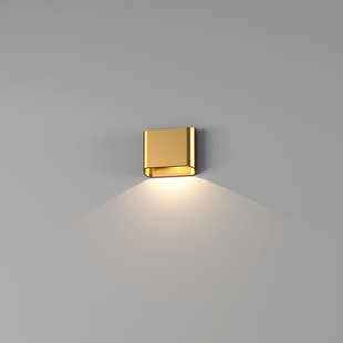 Wandlamp Artdelight Diaz 1 Lichts LED 2700K Dimbaar Warm Goud