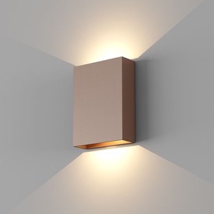 Wandlamp Artdelight Memphis 2 Lichts LED 2700K Dimbaar Geborsteld Brons