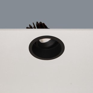 Inbouwspot Artdelight Ribs 1 Lichts LED 2700K Dimbaar Zwart