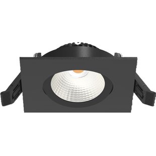 Inbouwspot Artdelight Dublin 1 Lichts Vierkant LED 2700K Dimbaar Zwart