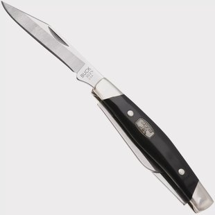 Buck Cadet 0303BKS1 Satin 420HC, Black Synthetic Nickel Silver, zakmes