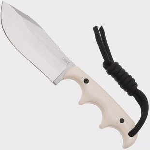 CRKT Minimalist Nessmuk 2375 Satin 12C27, Ivory Micarta, nekmes, Alan Folts design