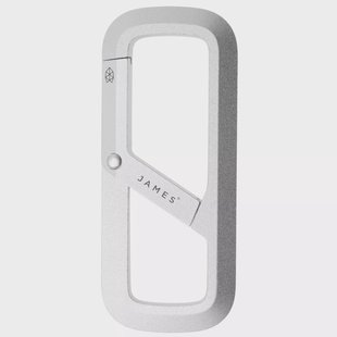 The James Brand The Madison ES216906-10 Silver, karabijnhaak