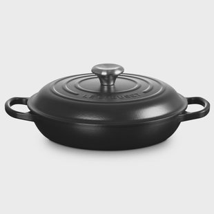 Le Creuset Braadpan Campagnard - Ø26 CM - Gietijzer - Mat Zwart