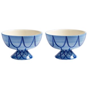 &amp;klevering Sir&egrave;ne Schaaltje &Oslash;12,5 Set Van 2 Blauw