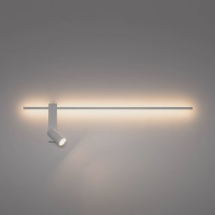 Nowodvorski Lighting Wandlamp EASY LEFT, wit, breedte 80 cm, metaal, GU10 + LED