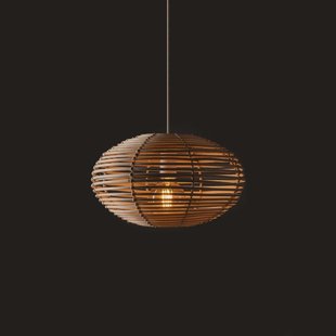 Nowodvorski Lighting Hanglamp RATTAN, Ø 40 cm, naturelbruin, rotan, E27