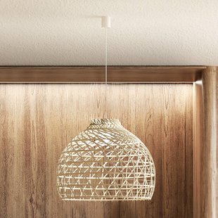 Nowodvorski Lighting Hanglamp BOHO, Ø 60 cm, naturelbruin, rotan, E27