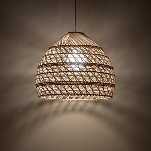 Nowodvorski Lighting Hanglamp BOHO, Ø 43 cm, naturelbruin, rotan, E27