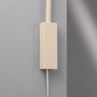 FISCHER & HONSEL LED wandlamp Sten, zandkleurig, hoogte 61 cm Gebarenbediening