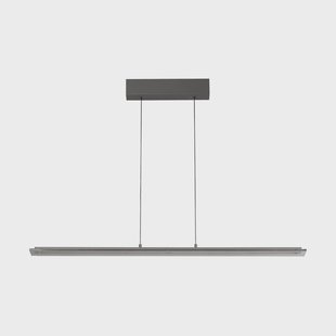 FISCHER & HONSEL LED hanglamp Torvi, zandgrijs/rookgrijs, lengte 115 cm, CCT