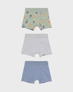 HEMA Kinderboxers raket - 3 stuks groen (groen)