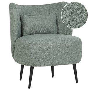 Beliani - OTSBY - Fauteuil - Lichtgroen - Bouclé