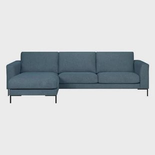 by fonQ Cirro Hoekbank met Chaise Longue Links - Blauw