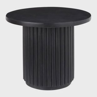 Beliani - LEMONT - Salontafel - Zwart - Mangohout