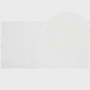 Beliani - MIRPUR - Shaggy vloerkleed - Wit - 80 x 150 cm - Polyester