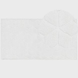 Beliani - THATTA - Shaggy vloerkleed - Wit - 80 x 150 cm - Polyester