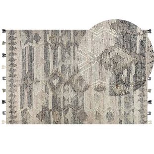 Beliani - ARATASHEN - Kelim vloerkleed - Grijs - 200 x 300 cm - Wol Beliani - ARATASHEN - Kelim vloerkleed - Grijs - 200 x 300 cm - Wol