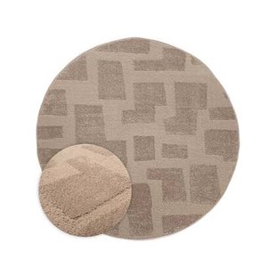 Nordic Weavers Rond vloerkleed Scandinavisch - Contour Stone beige -