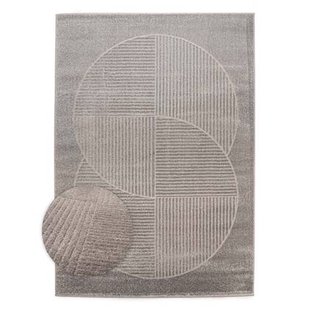 Nordic Weavers Scandinavisch vloerkleed - Contour Circle grijs -
