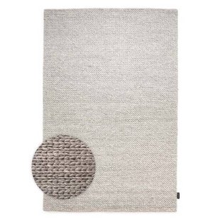 Nordic Weavers Wollen vloerkleed - Hyssing lichtgrijs - 160x240 cm