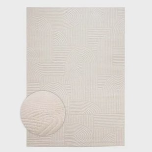 Nordic Weavers Scandinavisch vloerkleed - Contour Bend crème - 240x340